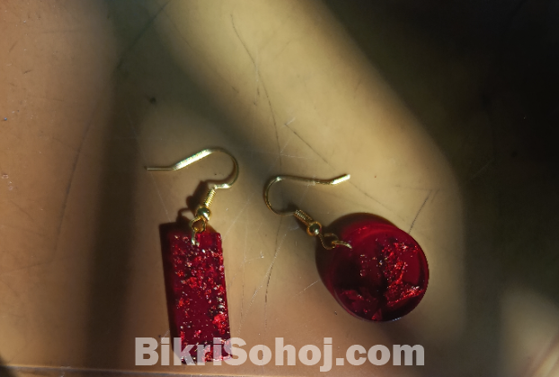 Handmade rasin earrings
